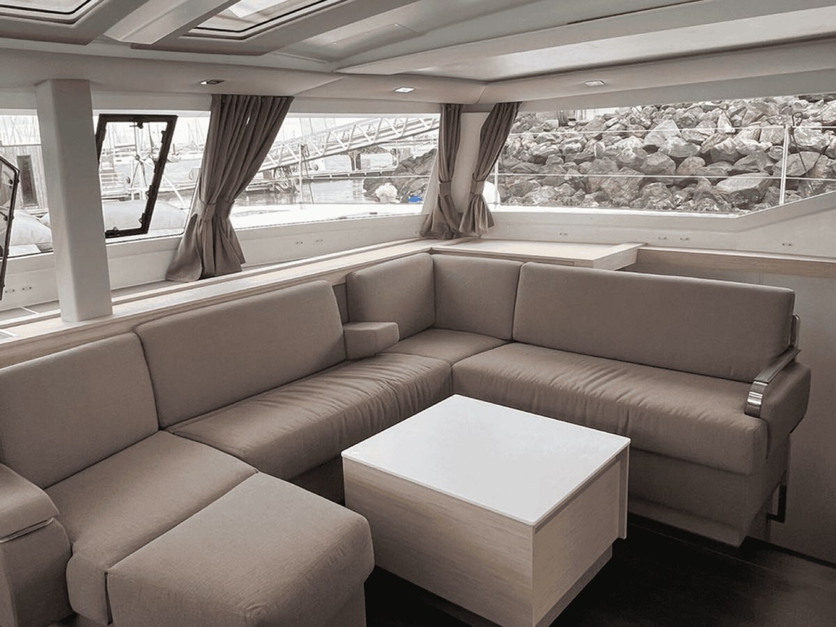 Interior of the Fountaine Pajot Tanna 47